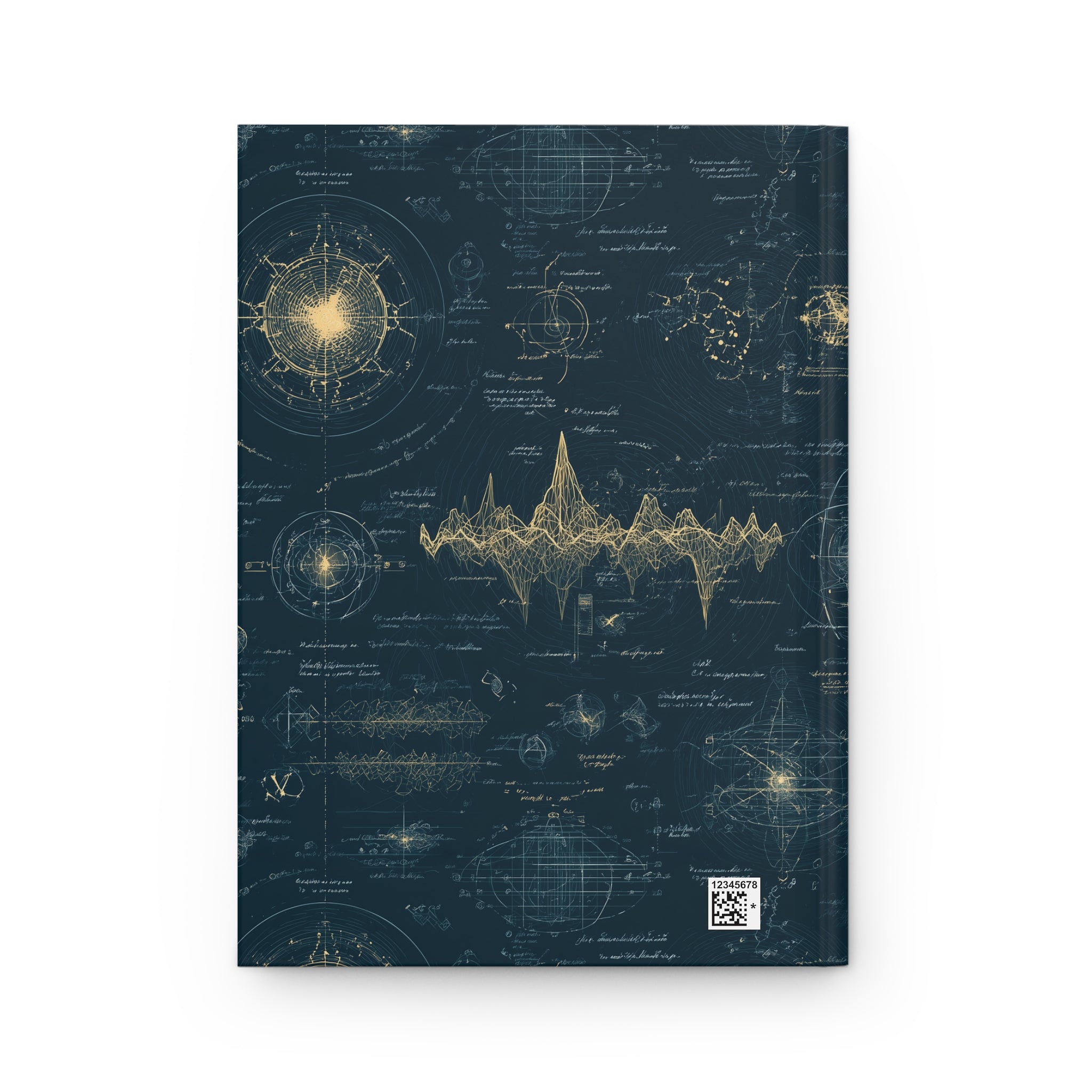 Hardcover Journal Physics and Space Design Personalized Notebook Gift for Scientist